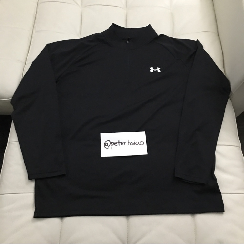 Black Under Armour Performance Quarter Zip Top